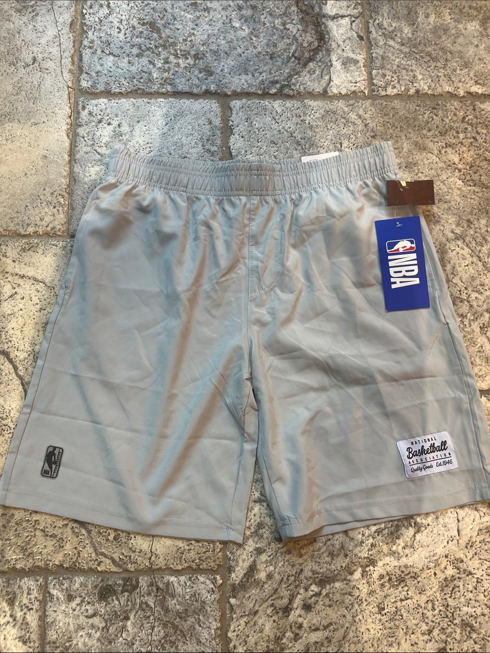NBA Light Gray Athletic Basketball Shorts
